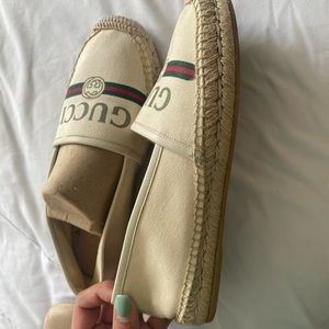 Gucci canvas espadrilles